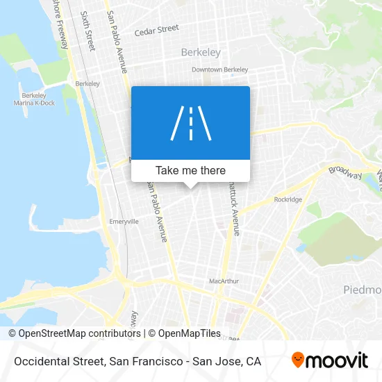 Occidental Street map