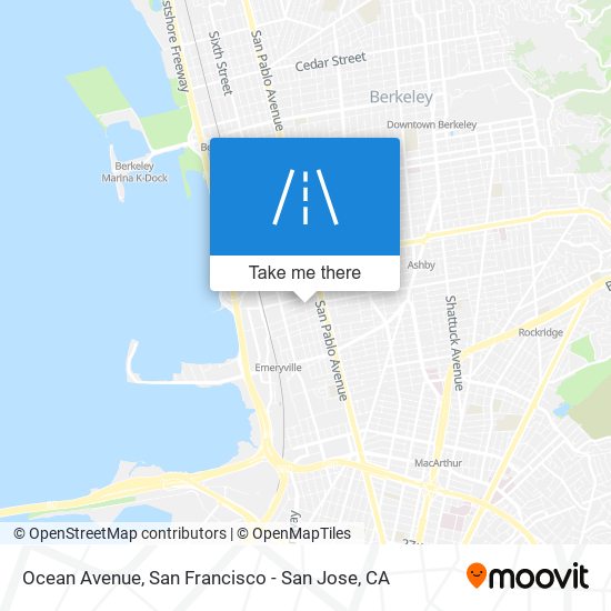 Ocean Avenue map