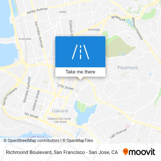 Richmond Boulevard map
