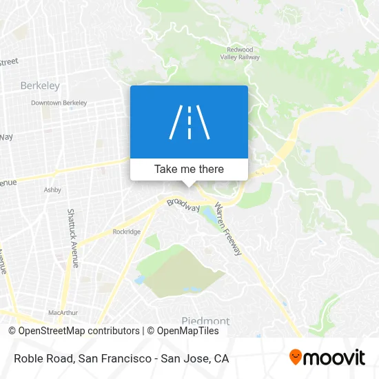 Roble Road map