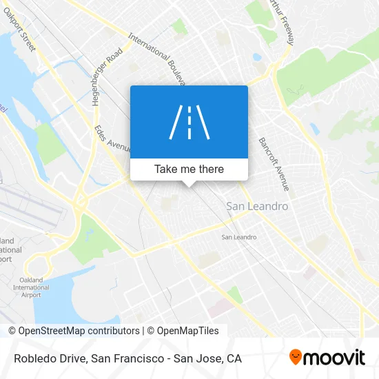 Robledo Drive map