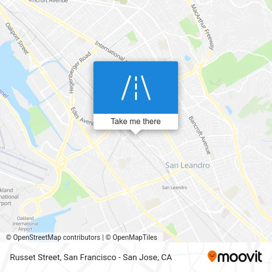 Russet Street map