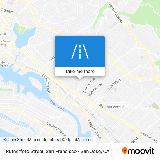 Rutherford Street map