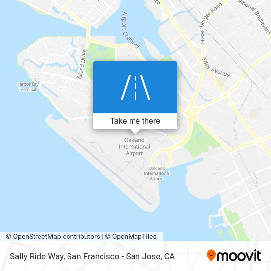 Sally Ride Way map