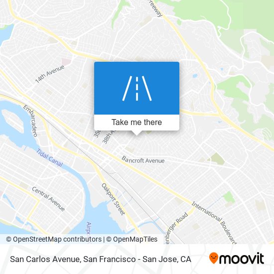 San Carlos Avenue map