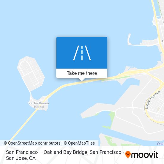 Mapa de San Francisco – Oakland Bay Bridge