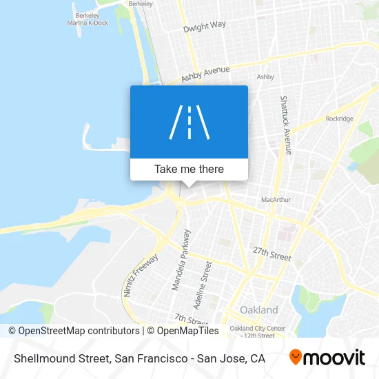 Shellmound Street map