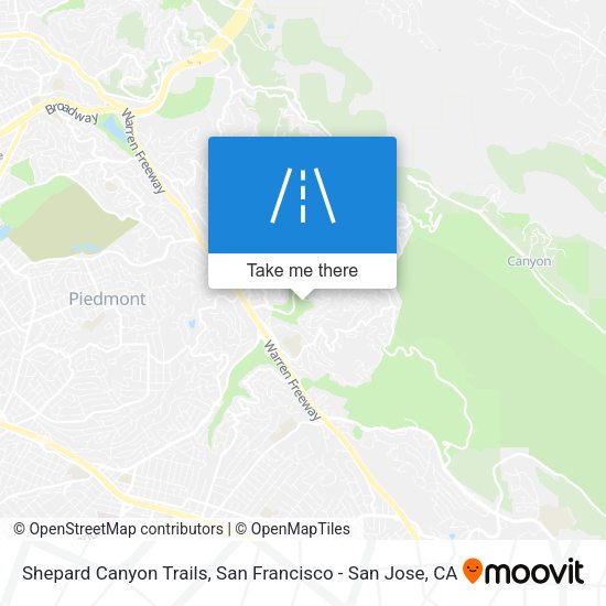 Mapa de Shepard Canyon Trails