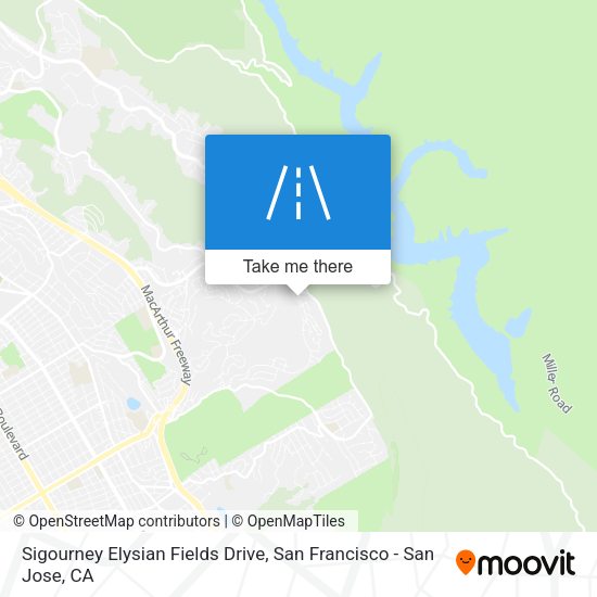 Mapa de Sigourney Elysian Fields Drive