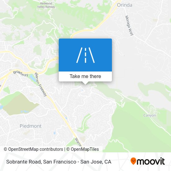 Mapa de Sobrante Road