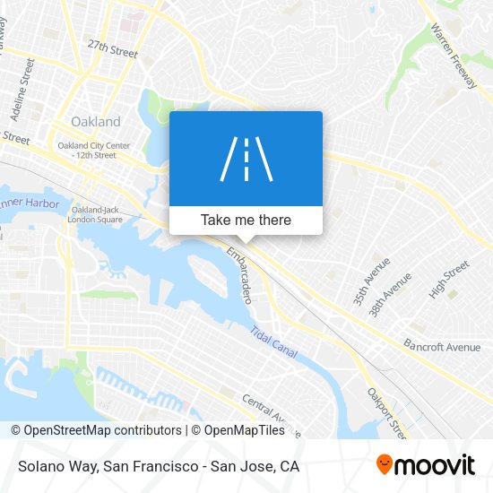 Solano Way map