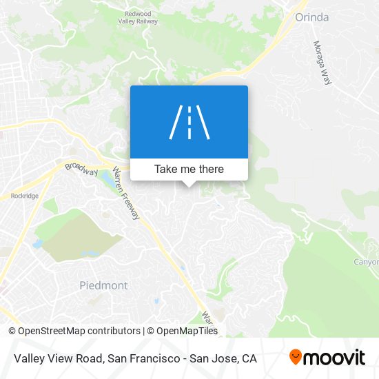 Valley View Road map