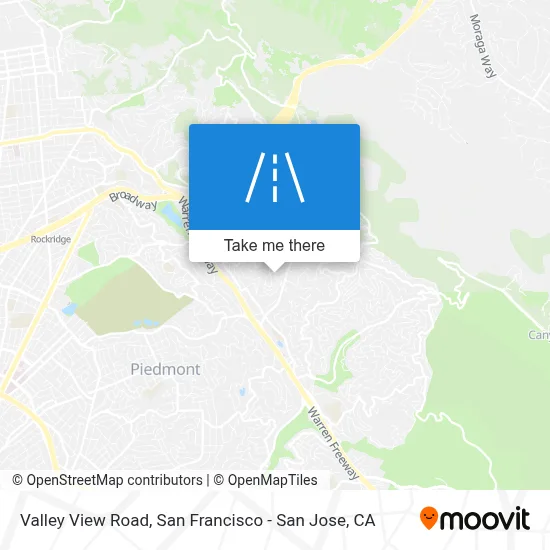 Valley View Road map