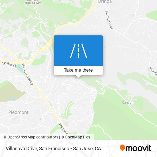 Villanova Drive map