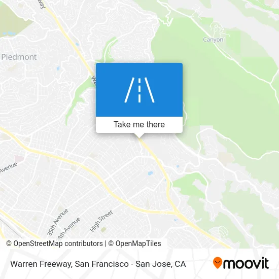 Warren Freeway map