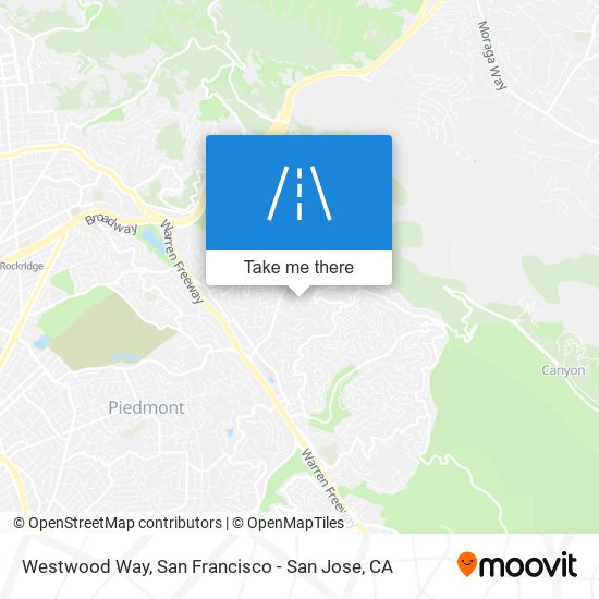 Westwood Way map