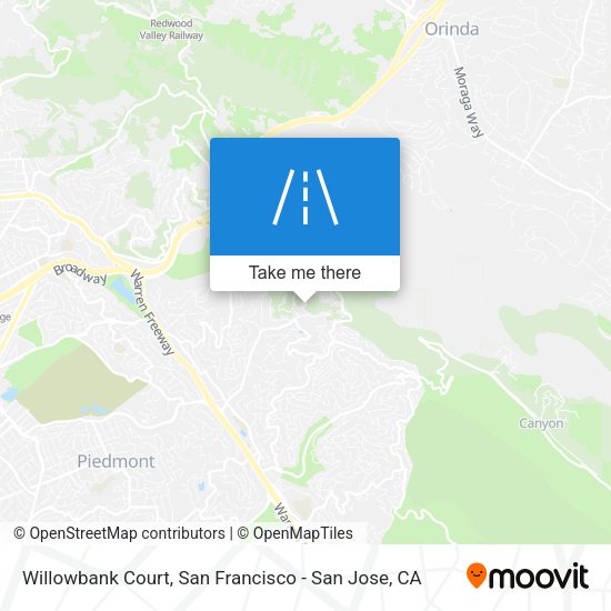 Mapa de Willowbank Court
