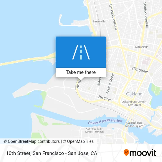 10th Street map