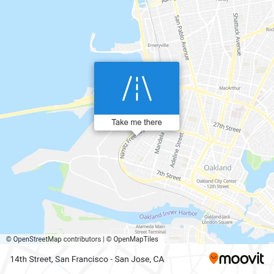 14th Street map