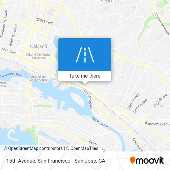 15th Avenue map