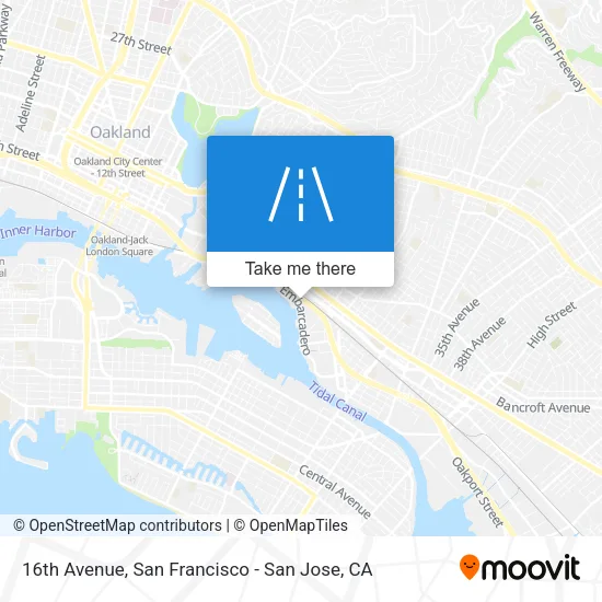 16th Avenue map