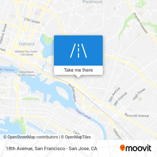 18th Avenue map