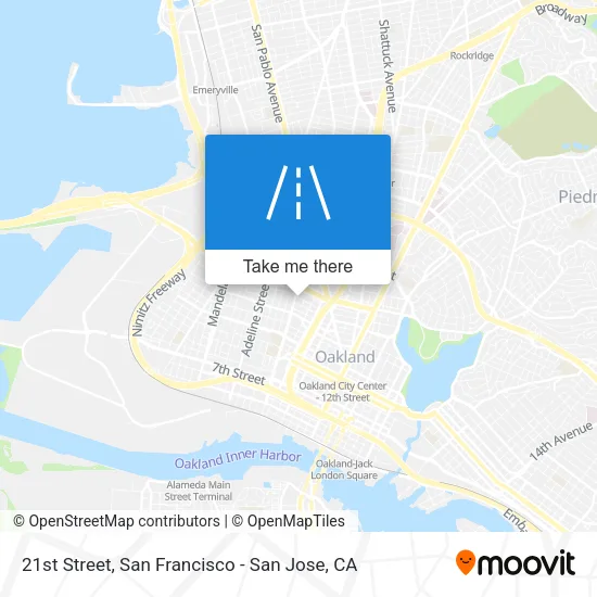 21st Street map