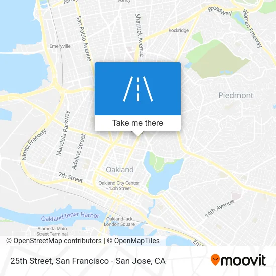 25th Street map