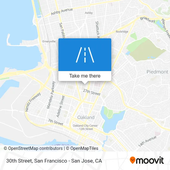 30th Street map