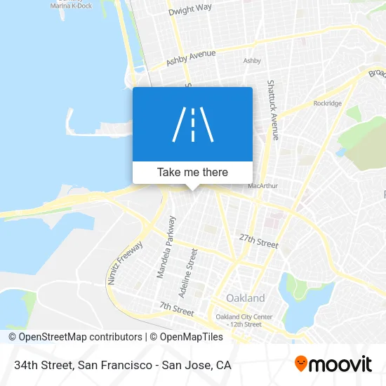 34th Street map