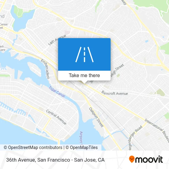 36th Avenue map