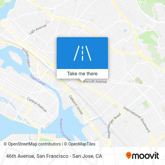 46th Avenue map