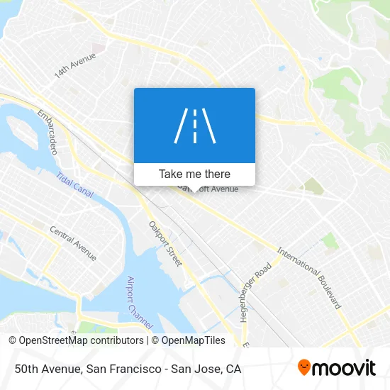 50th Avenue map