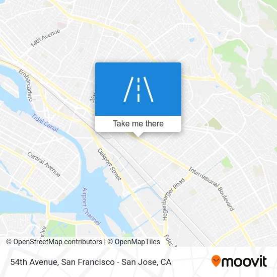 54th Avenue map