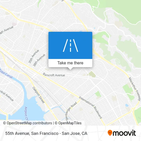 55th Avenue map