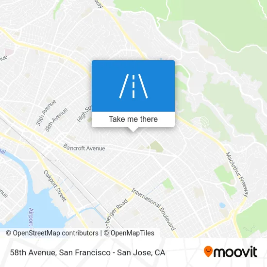58th Avenue map