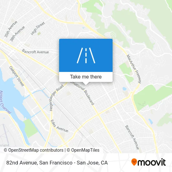 82nd Avenue map