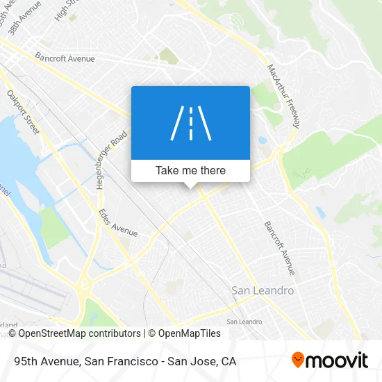 95th Avenue map