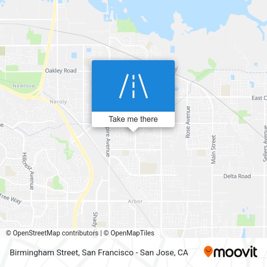 Mapa de Birmingham Street