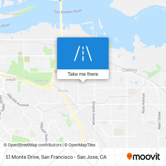 El Monte Drive map