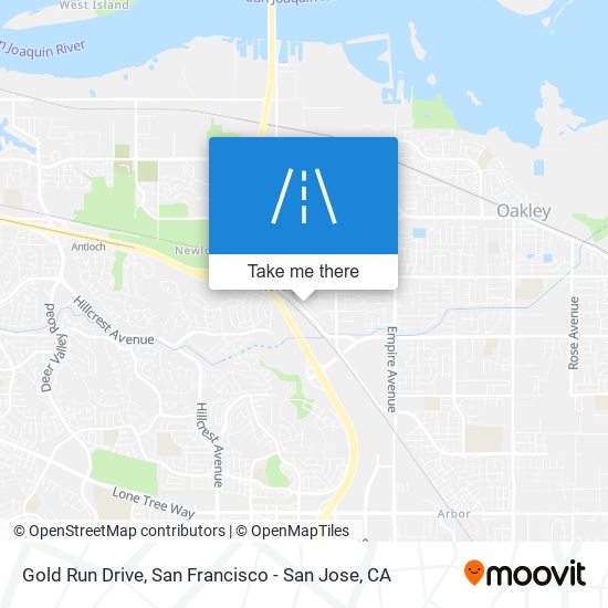 Mapa de Gold Run Drive