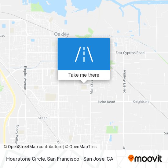 Mapa de Hoarstone Circle