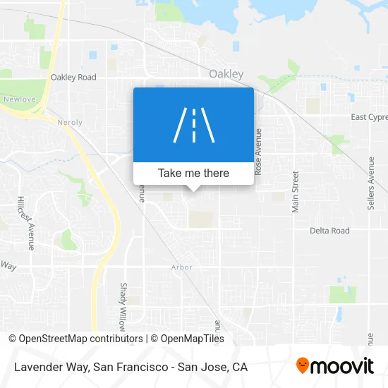 Lavender Way map