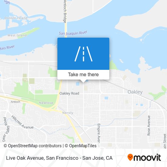 Mapa de Live Oak Avenue