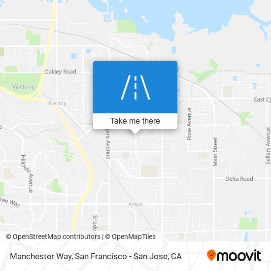 Manchester Way map