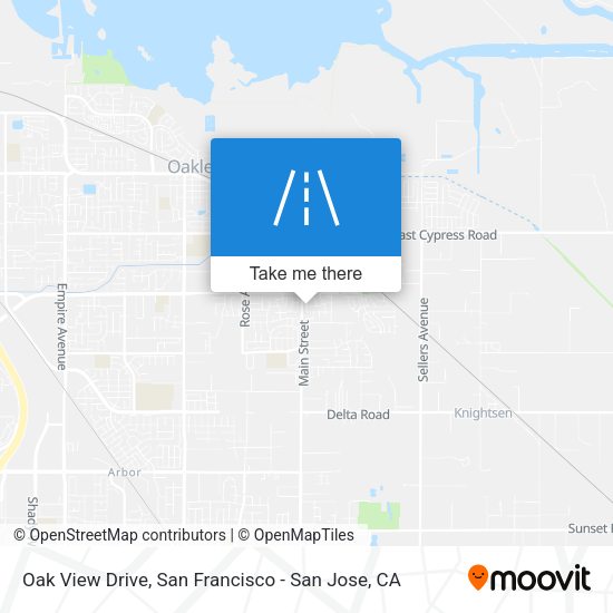 Mapa de Oak View Drive