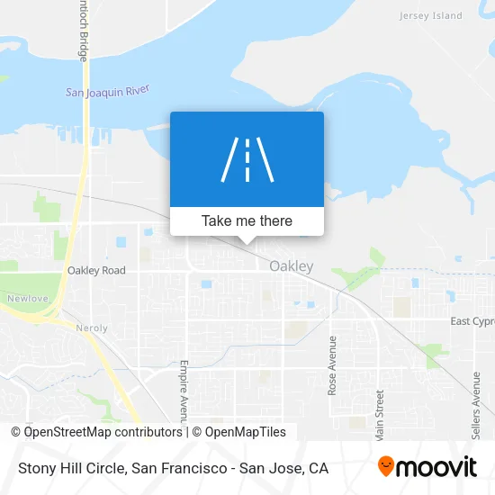 Stony Hill Circle map