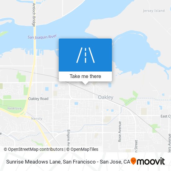 Sunrise Meadows Lane map