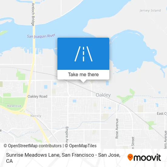 Sunrise Meadows Lane map