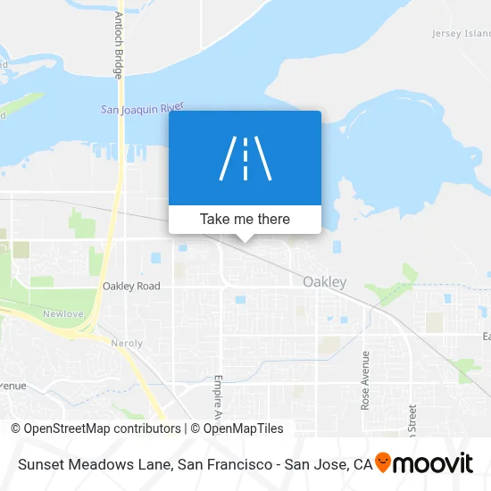 Sunset Meadows Lane map